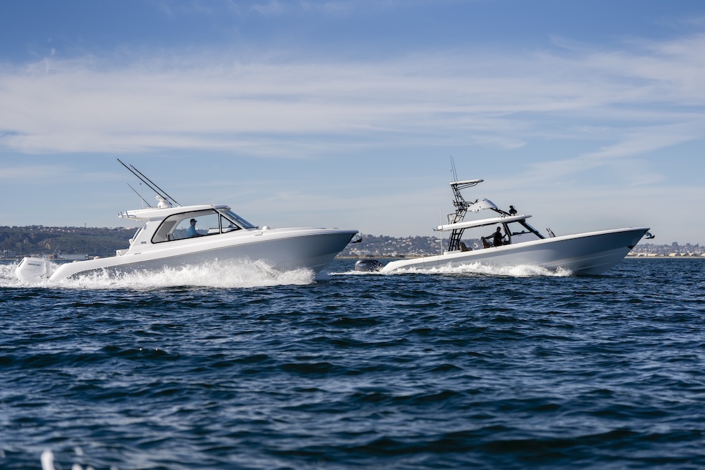 Yacht Rendezvous fleet at sea